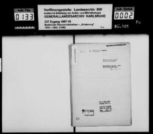 Bauer, Ludwig, Kaufmann Mannheim Käufer: Obering. Wilhelm Schmidt Eheleute Ludwigshafen Lagerbuch-Nr. 4981 Mannheim