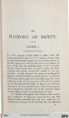 Chapter I: Introductory
