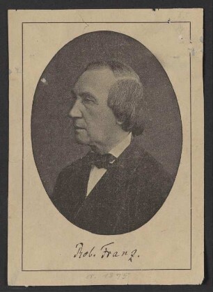 Porträt Robert Franz (1815-1892)