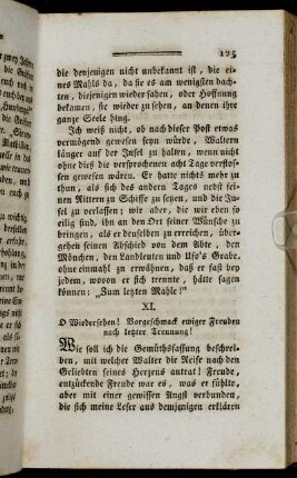 XI. O Wiedersehen! Vorgeschmack ewiger Freuden nach letzter Trennung!