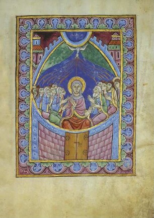 Albani-Psalter & Psalter der Christina von Markyate — S. 55 - Pfingsten