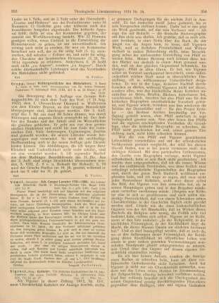 353 [Rezension] Vömel, Alexander, Joh. Caspar Lavater 1741-1801