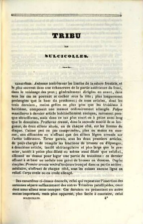 Histoire Naturelle des Coléoptères de France, 4. Sulcicolles - Sécuripalpes. - 1846