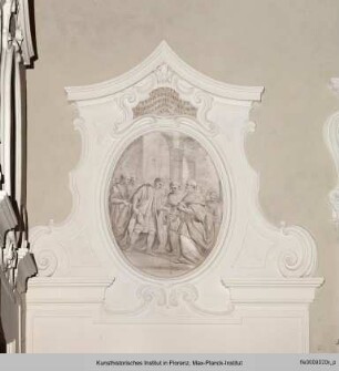 Szenen zur Familiengeschichte der Della Gherardesca : Ein Graf Della Gherardesca vor einem Papst