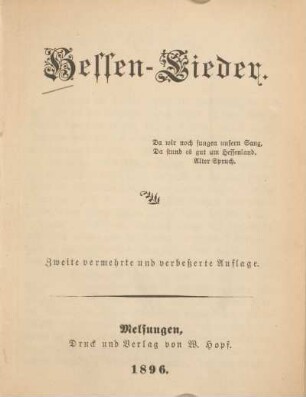 Hessen-Lieder
