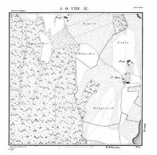 Kartenblatt SO LXXI 54 Stand 1825