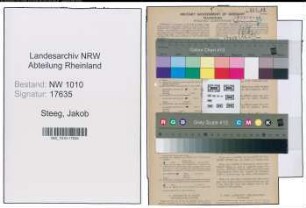 Entnazifizierung Jakob Steeg , geb. 20.03.1891 (Schlosser)