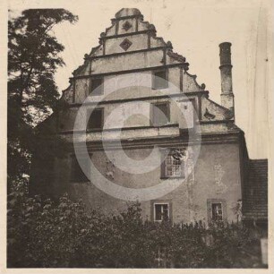 Südgiebel des Schlosses Pohlwitz