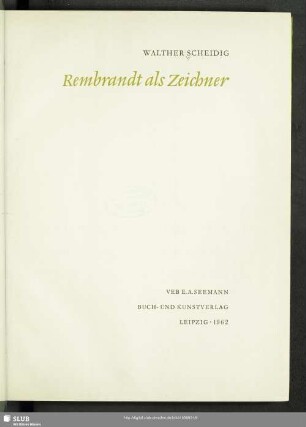 Rembrandt als Zeichner