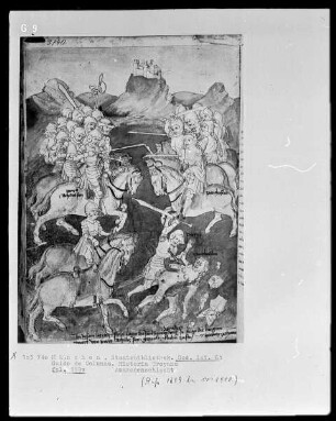 Guido de Columna, Historia Troiana — Amazonenschlacht, Folio 159verso