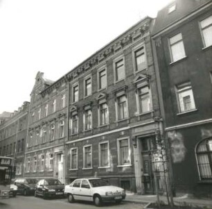Reichenbach (Vogtland), Humboldtstraße 29/31. Wohnhäuser (um 1890). Straßenansicht