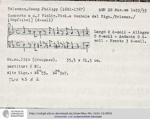 Quartett d-moll