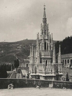Genua. Italien. Monumentalfriedhof Staglieno. Das prunkvolle Grabmal des Genueser Industriemagnaten Armando Raggio, errichtet 1896
