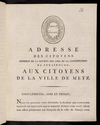 1-3, Adresse Des Citoyens Membres...