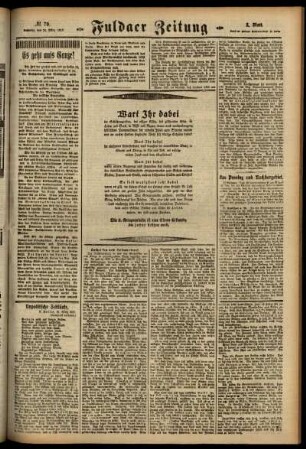 Dritte Ausgabe vom Samstag, den 24. März 1917.