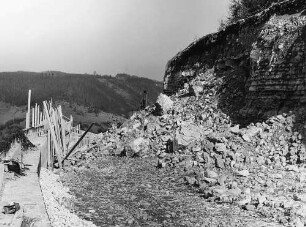 Felssprengung oberhalb von Wiesensteig