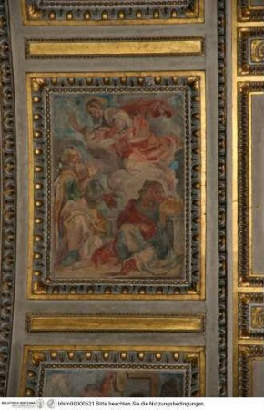 Gewölbe- und Arkadenbogendekoration, Typologischer Zyklus, Verkündigung der Geburt Mariens an Joachim und Anna