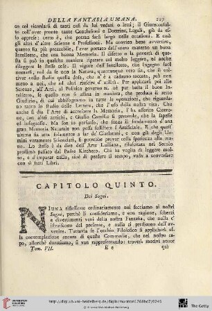Capitolo quinto