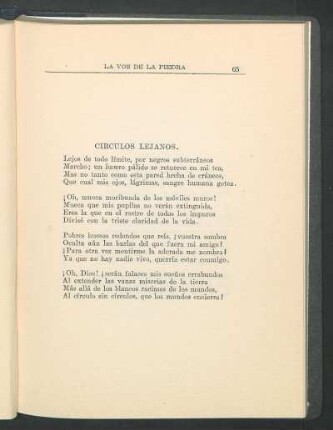 Círculos lejanos.