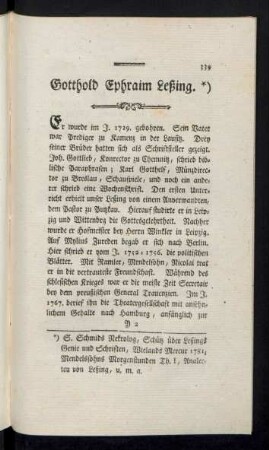 Gotthold Ephraim Leßing