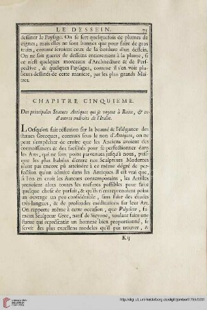 Chapitre Cinquieme