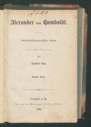Alexander von Humboldt... 3. Theil