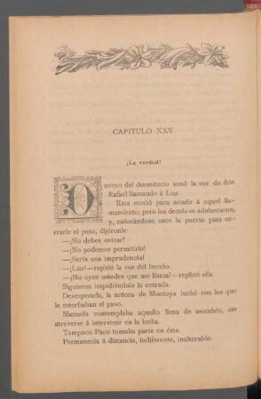 Capítulo XXV - ¡La verdad!