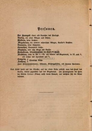 Lustspiele, 10. Der Goldtopf
