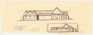 Öffentliches Gebäude (Schule, Museum) (?): Ansichten
