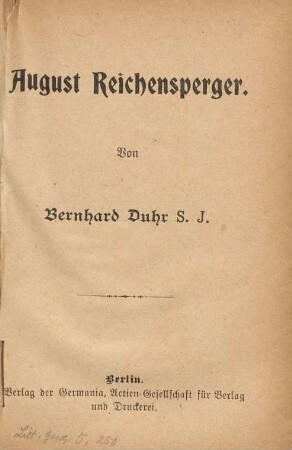 August Reichensperger