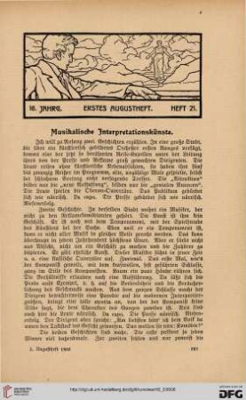 Heft 21 (1. Augustheft 1903)