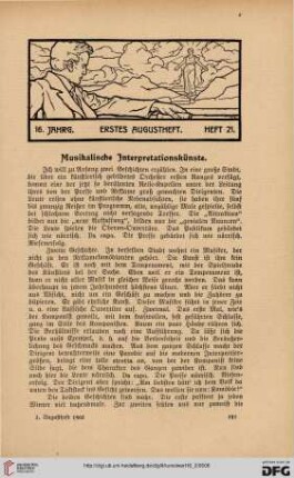 Heft 21 (1. Augustheft 1903)