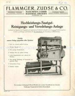 Hochleistungs-Saatgut-Reinigungs- und Veredelungs-Anlage