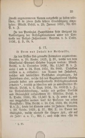 2) Form und Inhalt der Reisepässe.