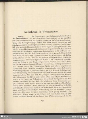 Aufnahmen in Wohnräumen