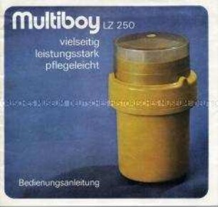 Bedienungsanleitung für ein Küchengerät