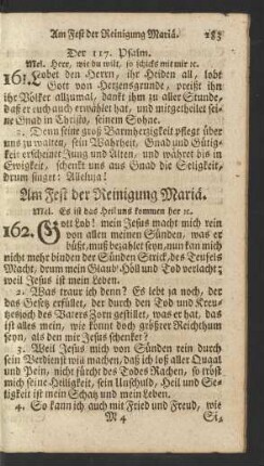 Am Fest der Reinigung Mariä