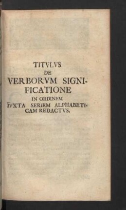 Titulus de Verborum Significatione