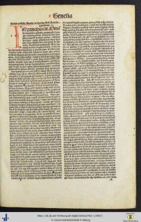 Liber genesis cum postilla Nicolai de lyra