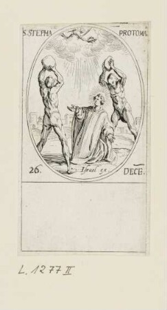 Dezember - Heiliger Stephanus, Blatt 118 der Folge "Les images de tous les saincts et saintes de l'année"