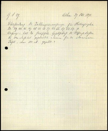 Bericht an das General-Sekretariat
