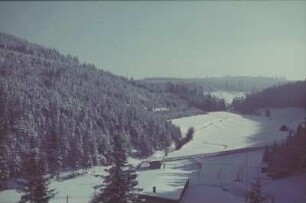 Winterliche Gebirgslandschaft (vielleicht im Hunsrück)