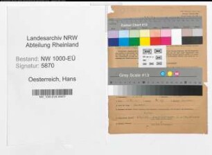 Entnazifizierung Hans Oesterreich, geb. 03.11.1907 (Polizeibeamter)