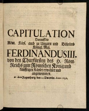 1-17, Capitulatio Ferdinandi III.