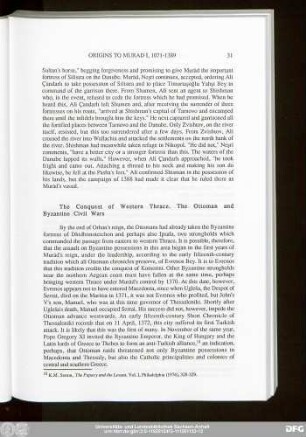 The Conquest of Western Thrace. The Ottoman and Byzantine Civil Wars