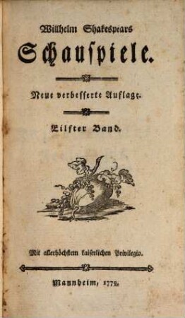 Willhelm Shakespears Schauspiele, 11