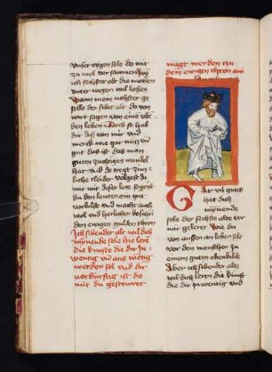Deckfarbenminiatur: Der siebte Weise
