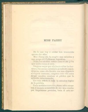 Miss Fanny