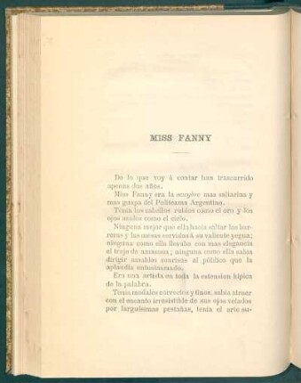Miss Fanny
