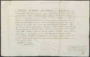 Subdiakonatsweihe des Franz Karl Ludwig von Kerpen.